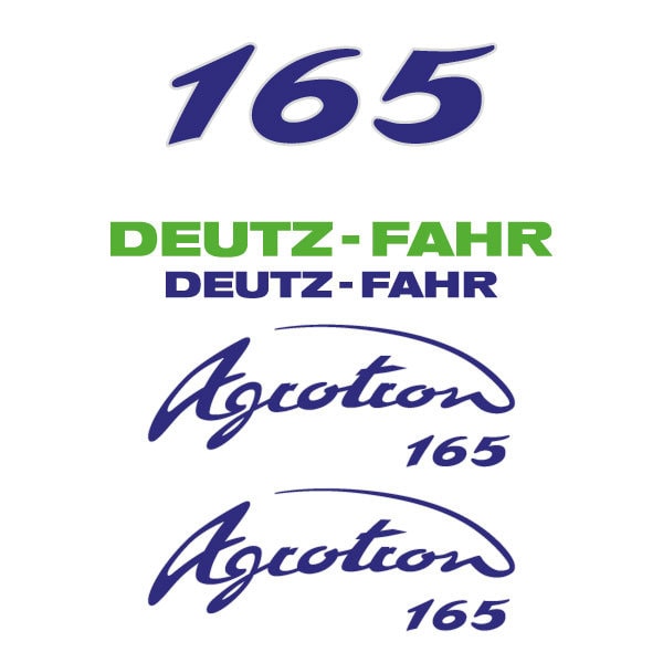 Deutz Fahr AgroTron 165 Aftermarket Replacement Tractor Decal (Sticker) Set