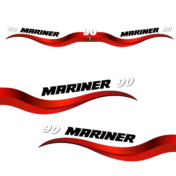 Mariner 90 outboard (2003-2012) decal aufkleber adesivo sticker set